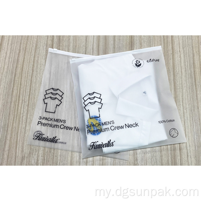 ZIP Lock Zipper အိတ်ကိုရေစိုခံသည့်မိုးအုံ့အိတ်များ